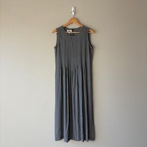 vintage 90s talbots gingham sleeveless maxi dress